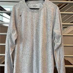 Rhone Men's Gray Long Sleeve Shirt - L